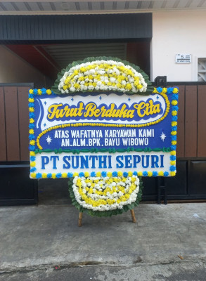 Papan Bunga Duka di Kebakkramat
